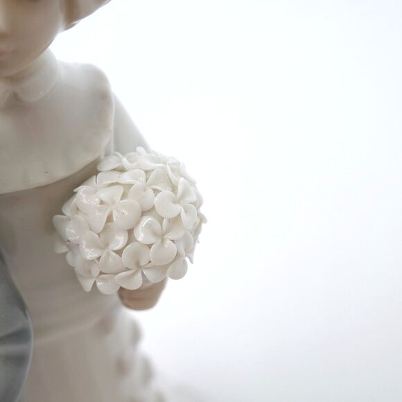 Vtg LLADRO 'BRIDE & GROOM' FIGURINE Handmade Porcelain Retired 4808 - Picture 14 of 16